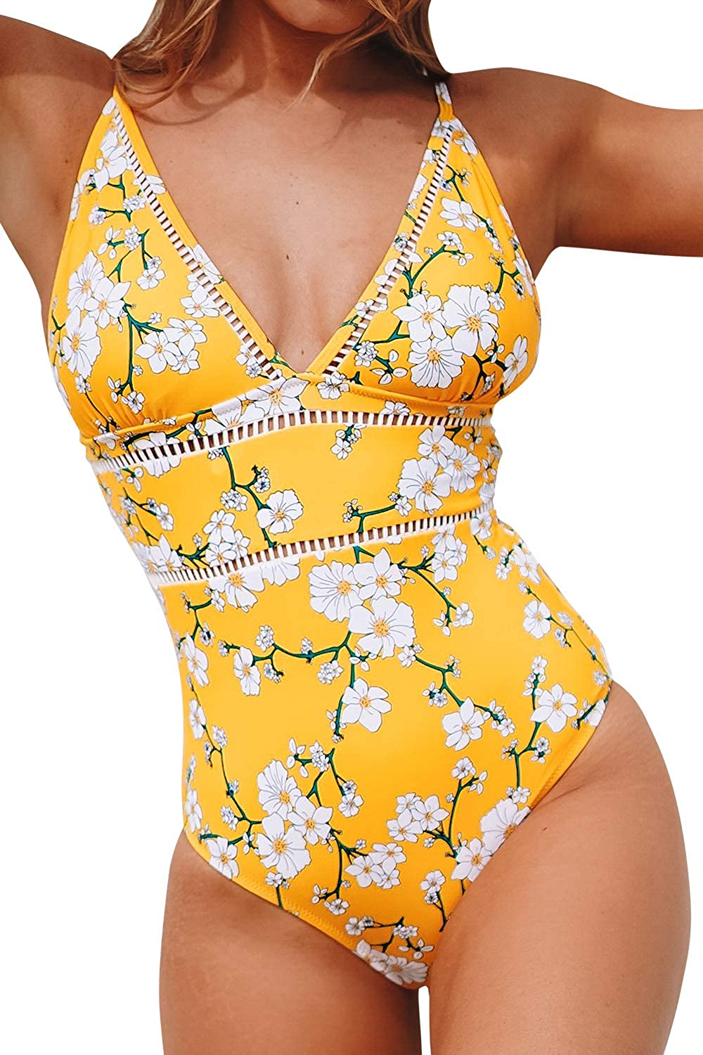 cupshe yellow one piece