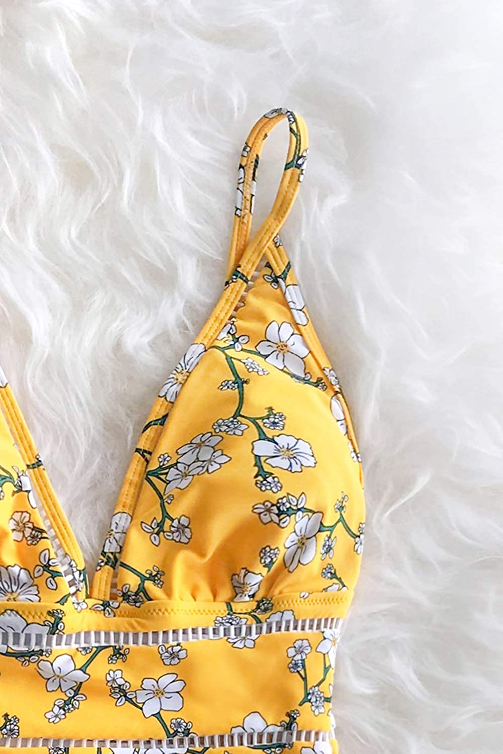 cupshe yellow one piece