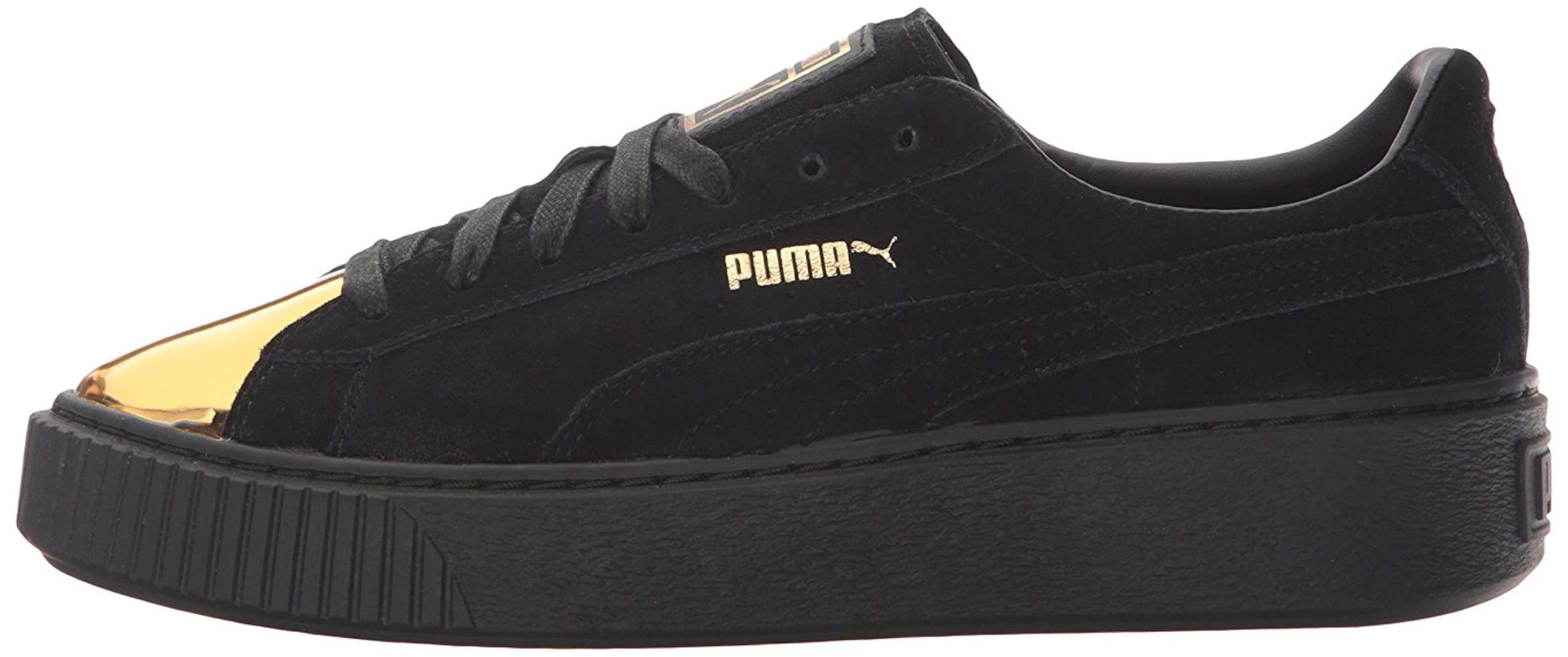 puma lace up sneakers with signature branding