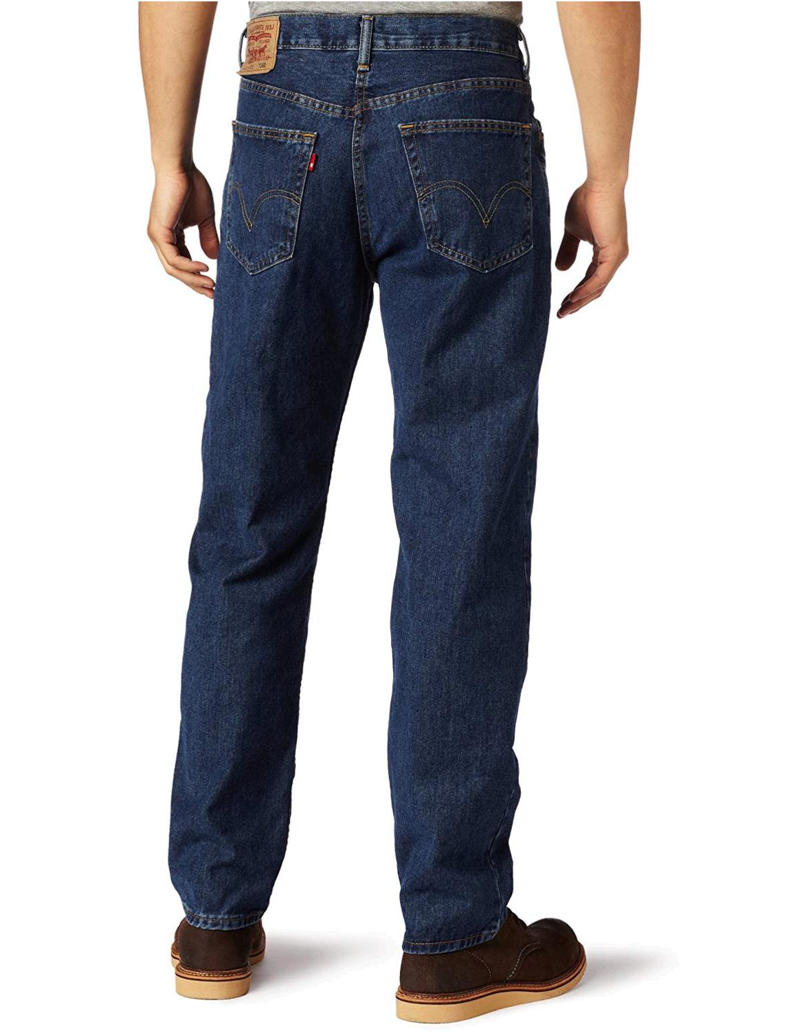 Levi's Men's 550 Relaxed-fit Jean, Dark, Dark Stonewash, Size 36W x 32L ...