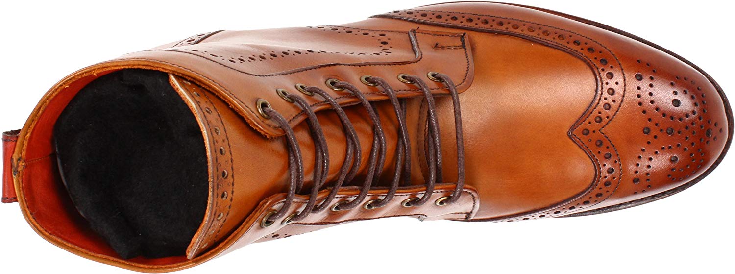 Allen Edmonds Mens dalton Almond Toe Ankle Fashion Boots, Walnut, Size