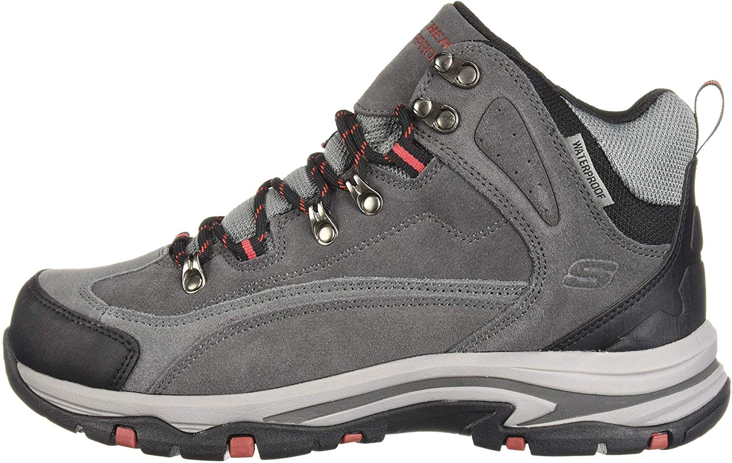 skechers grey suede boots