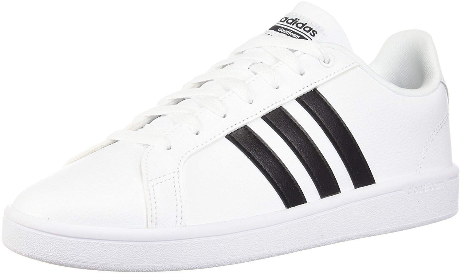 adidas donne vantaggio basso alto merletto bianco / nero / bianco, moda, adidas donne vantaggio basso alto merletto bianco / nero / bianco, moda,