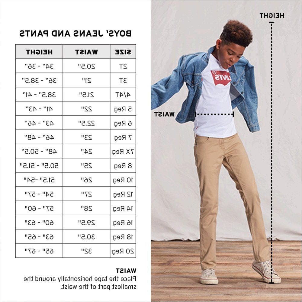 levis husky size chart