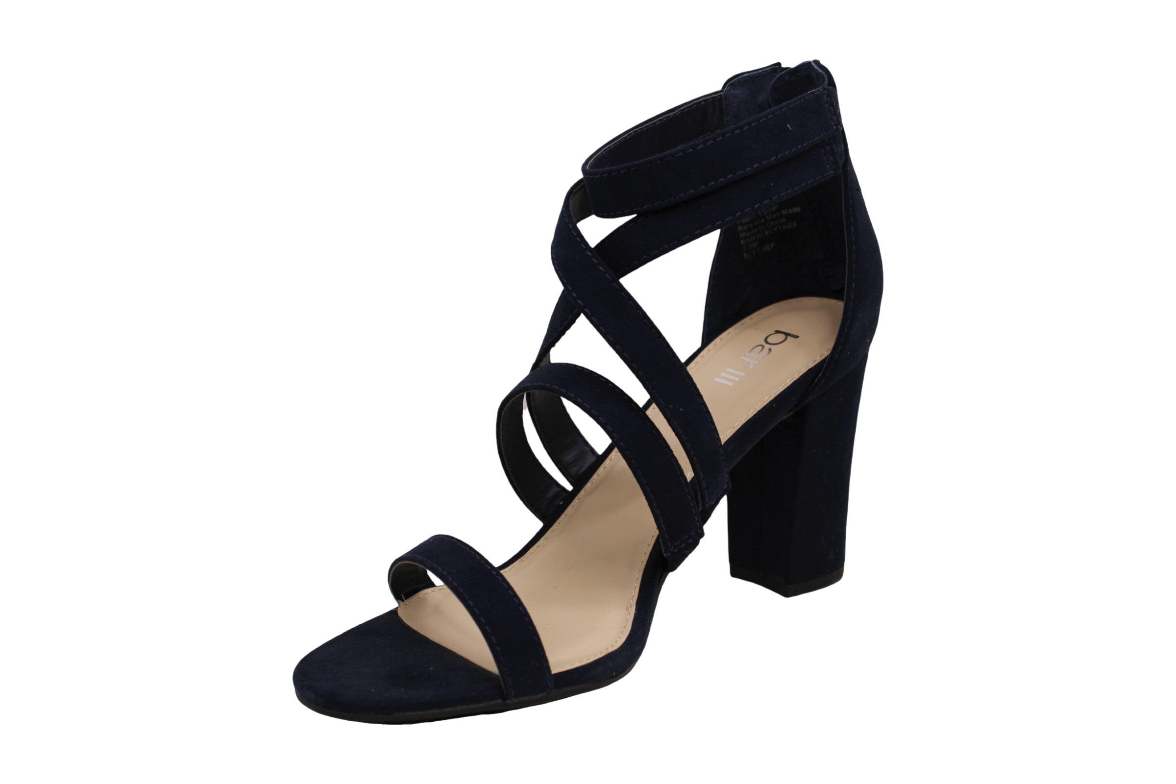 navy ankle strap court shoes