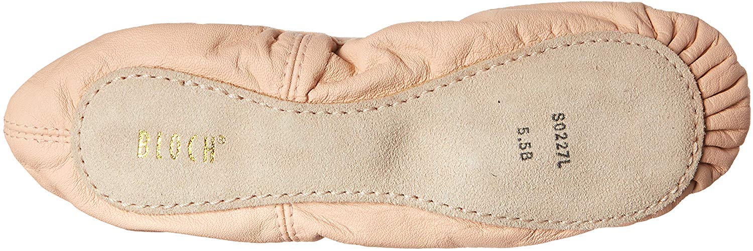 bloch pink leather ballet shoes