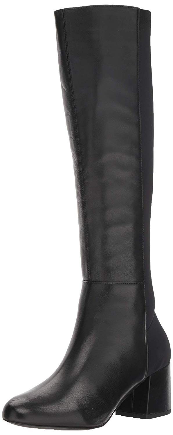 Steve Madden Hero Knee High BOOTS 951 Black Leather 8.5 US for sale ...