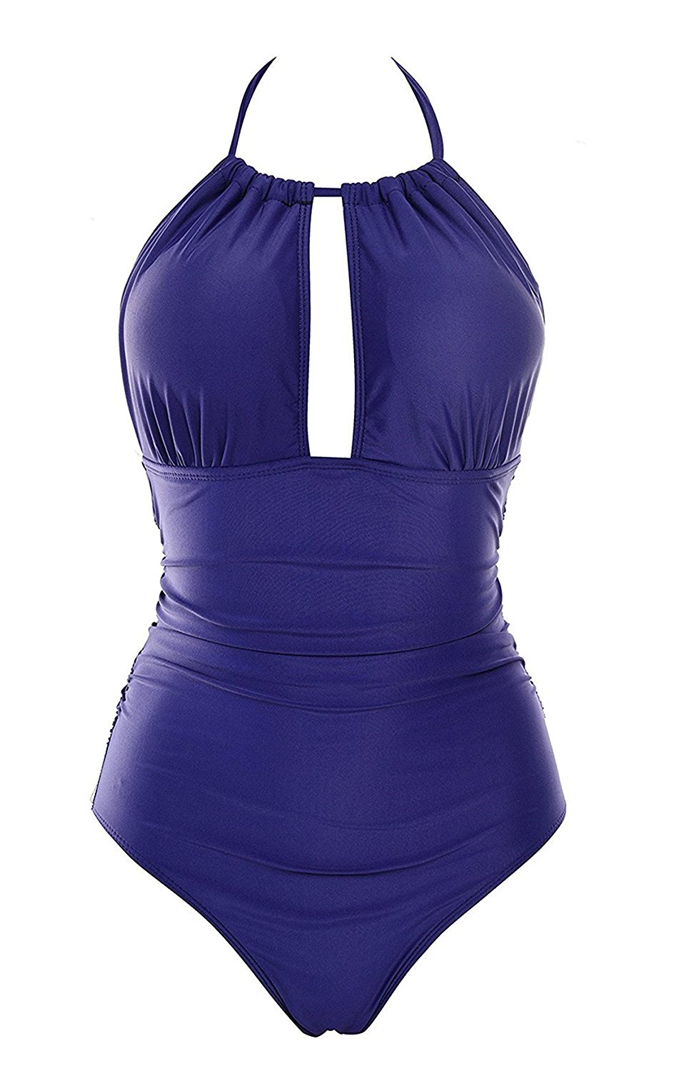 B2prity Womens One Piece Swimwear Backless Tummy Control, Blue, Size 8. ...