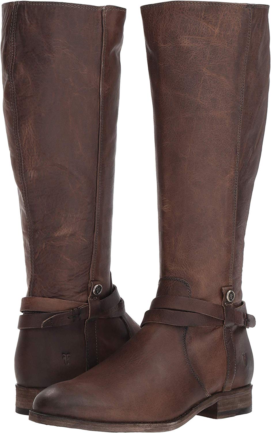 FRYE Women's Melissa Belted Tall Knee High Boot, Stone, Size 7.5 cmUo ...