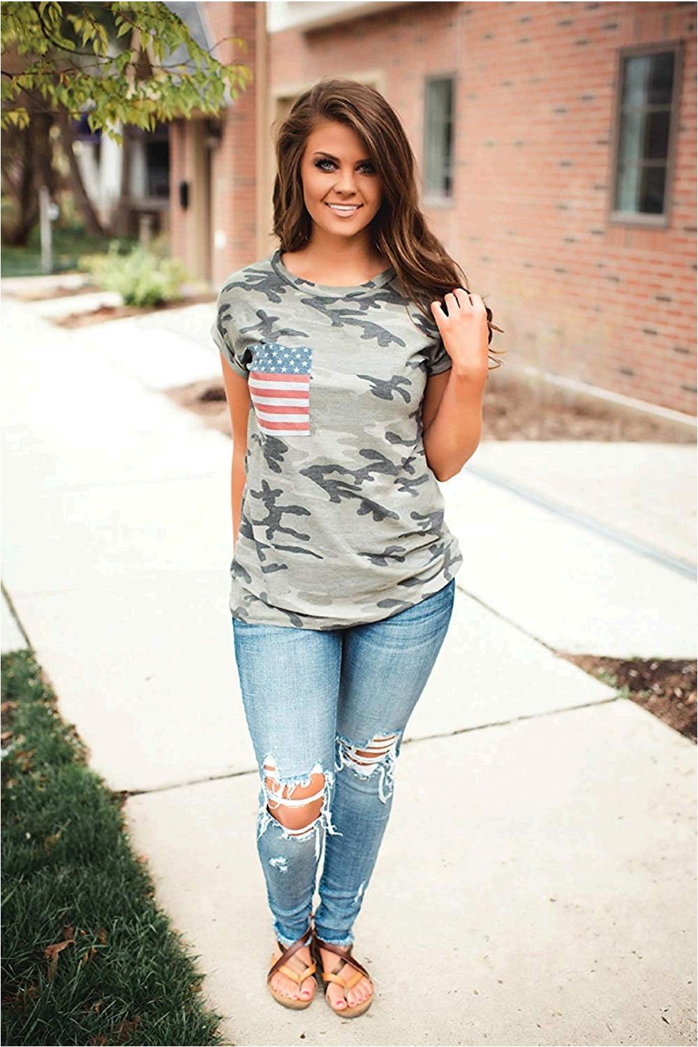 american flag camo shirt