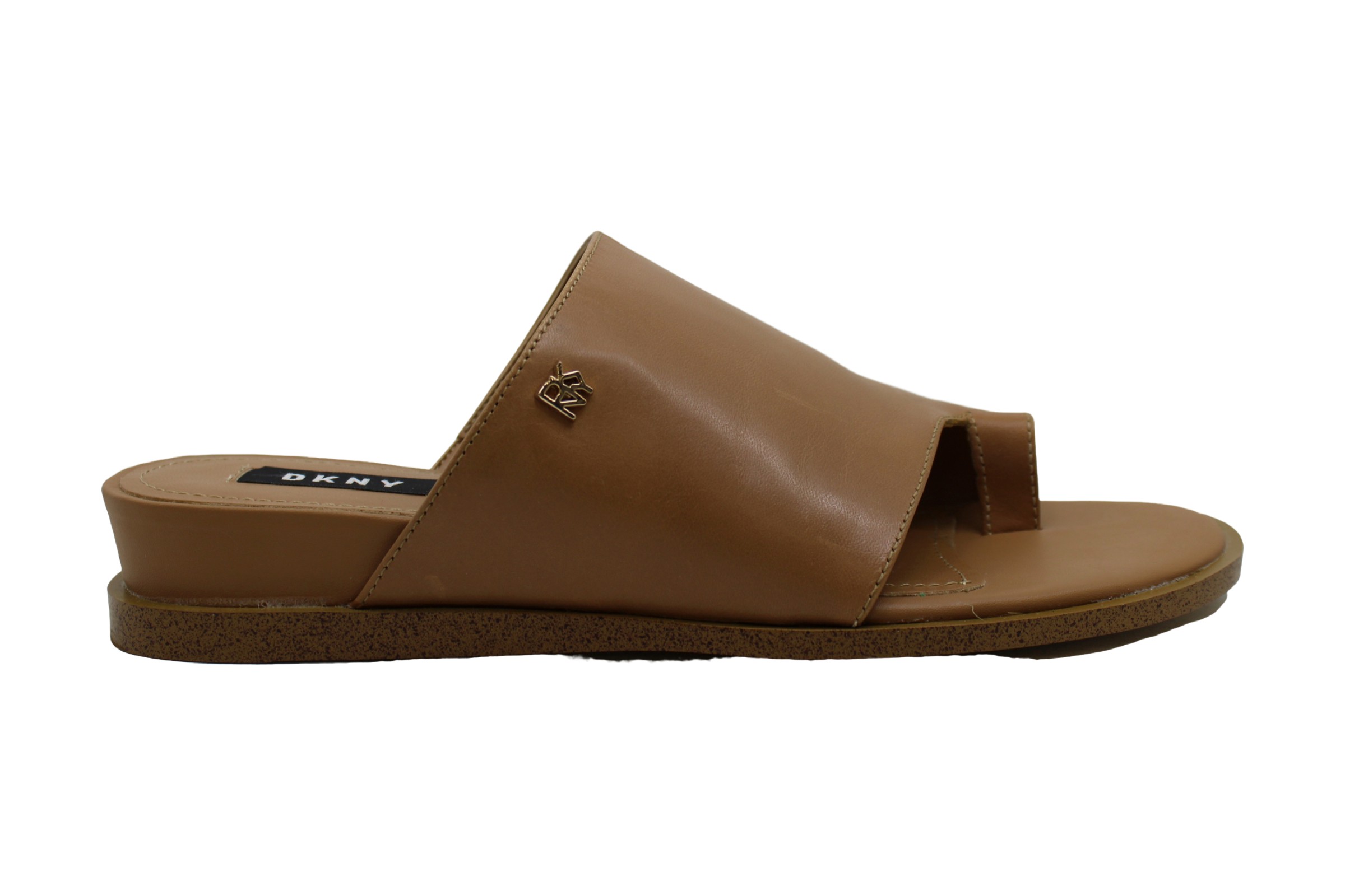 DKNY Womens Daz Leather Open Toe Casual Slide Sandals, Tan, Size 6.5 5At5 | eBay