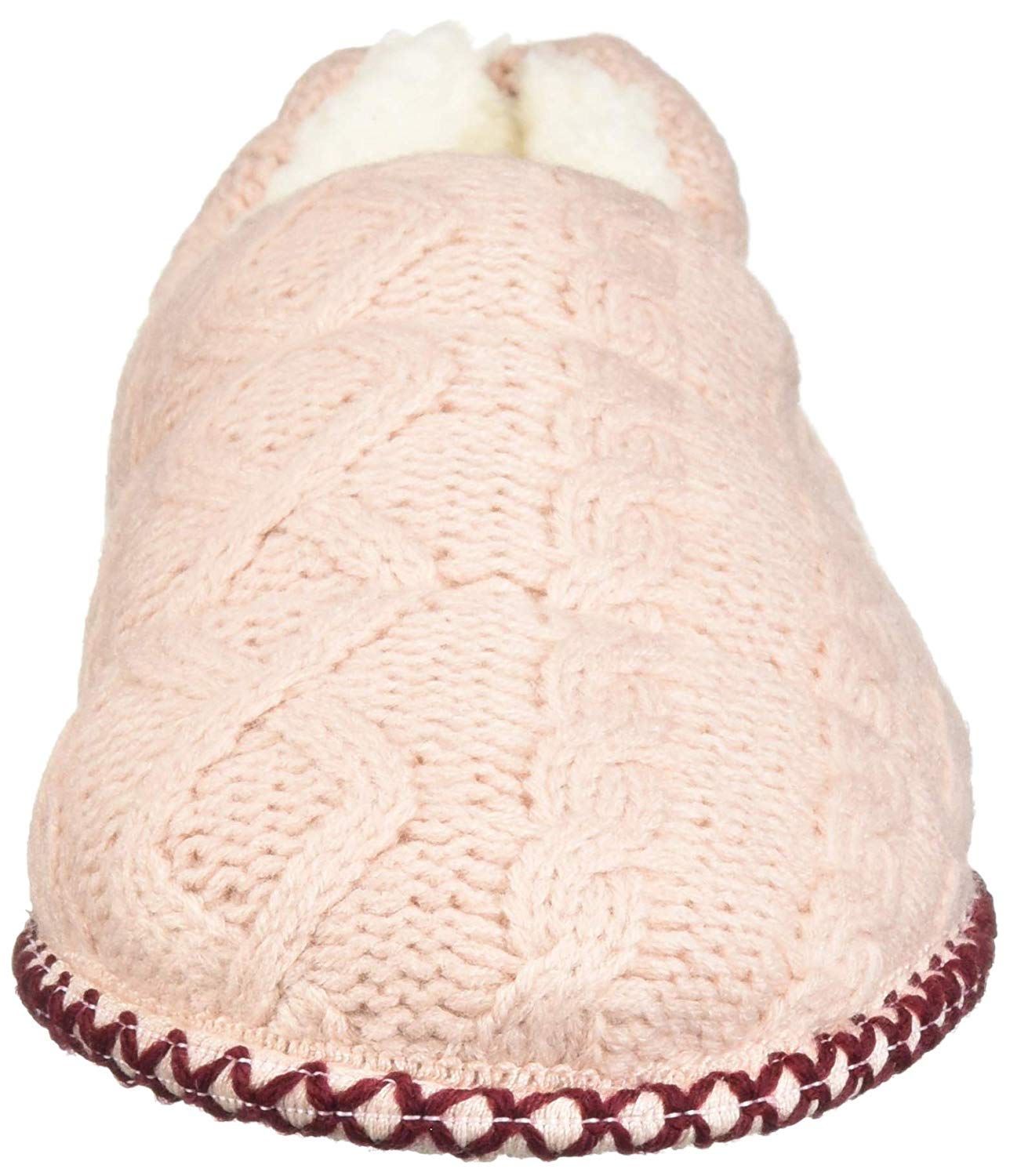 dearfoams cable knit bootie slippers