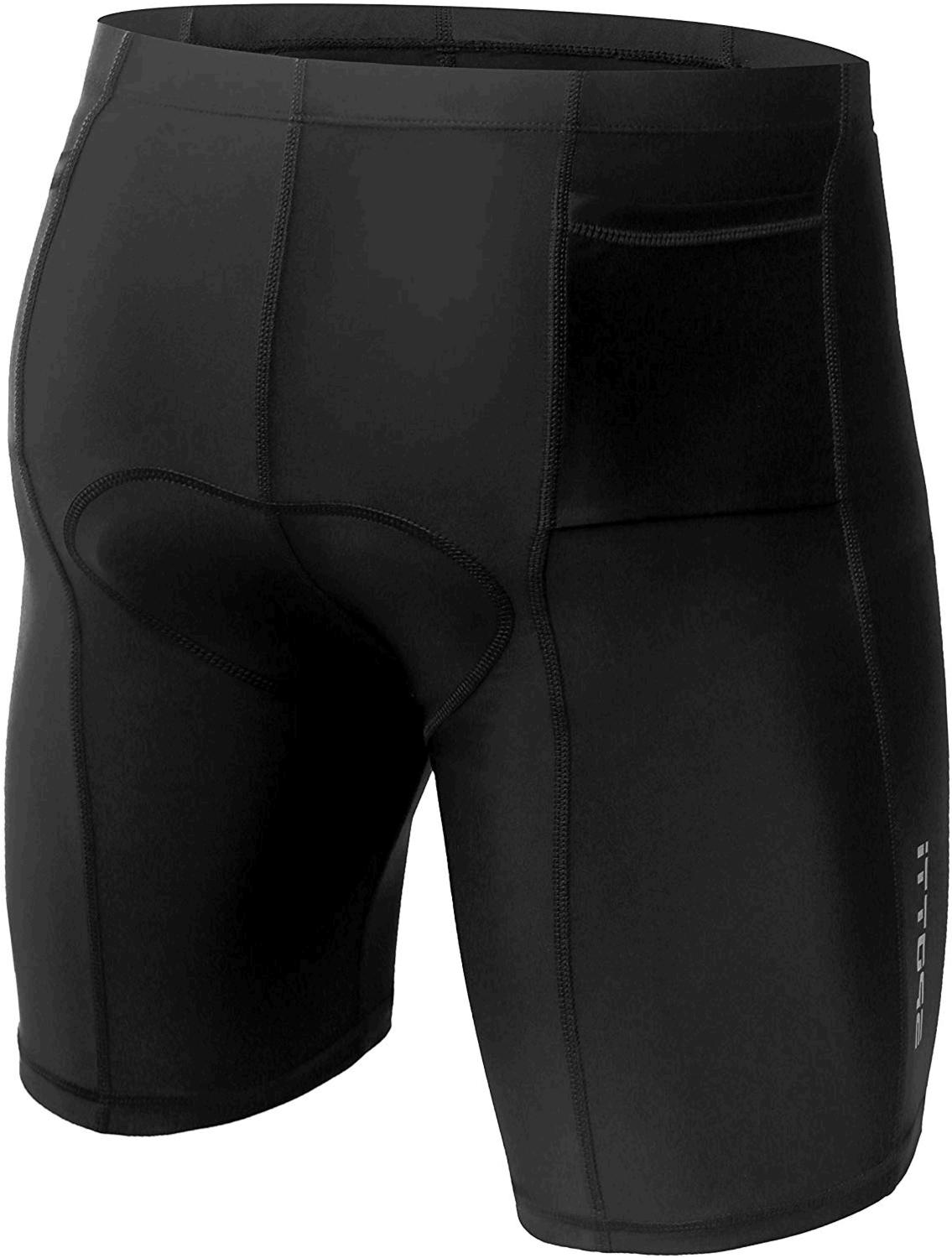 Triathlon Shorts for Men | Men's Tri Shorts | 3D Padded, Black, Size X ...