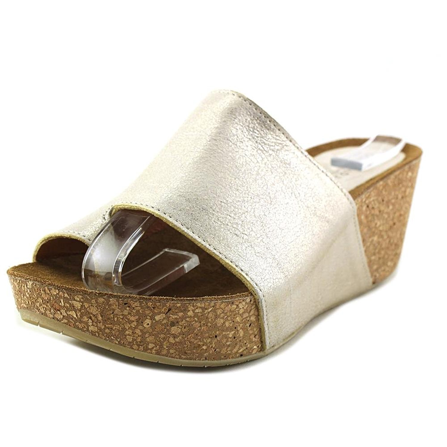 Donald J Pliner Womens Ginie Leather Open Toe Casual Platform Platino Size 65 Donald J Pliner Womens Ginie Leather Open Toe Casual Platform Platino Size 65