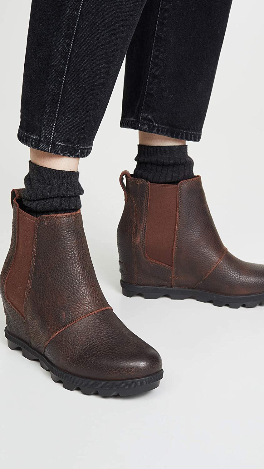 sorel chelsea wedge black