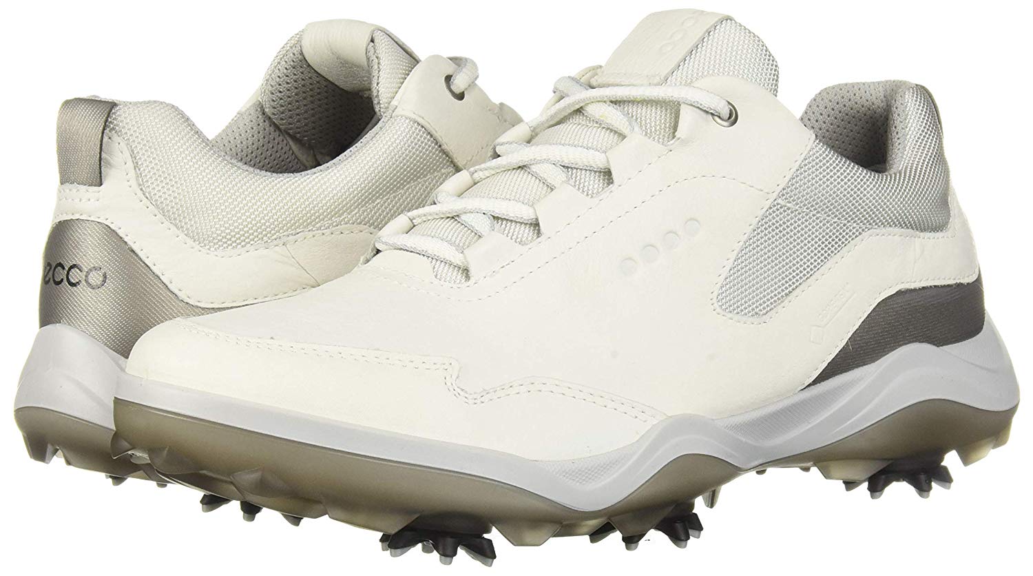 ECCO Men's Strike Goretex Golf Shoe, White, Size 10.0