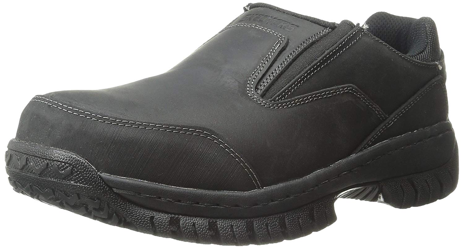 skechers slip on safety shoes