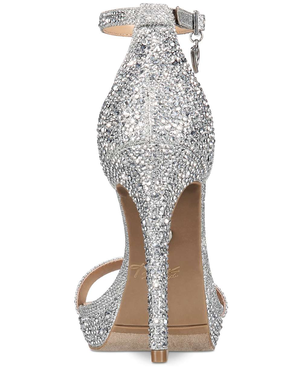 Thalia Sodi Womens Lissy Open Toe Special Occasion, Silver Bling, Size ...