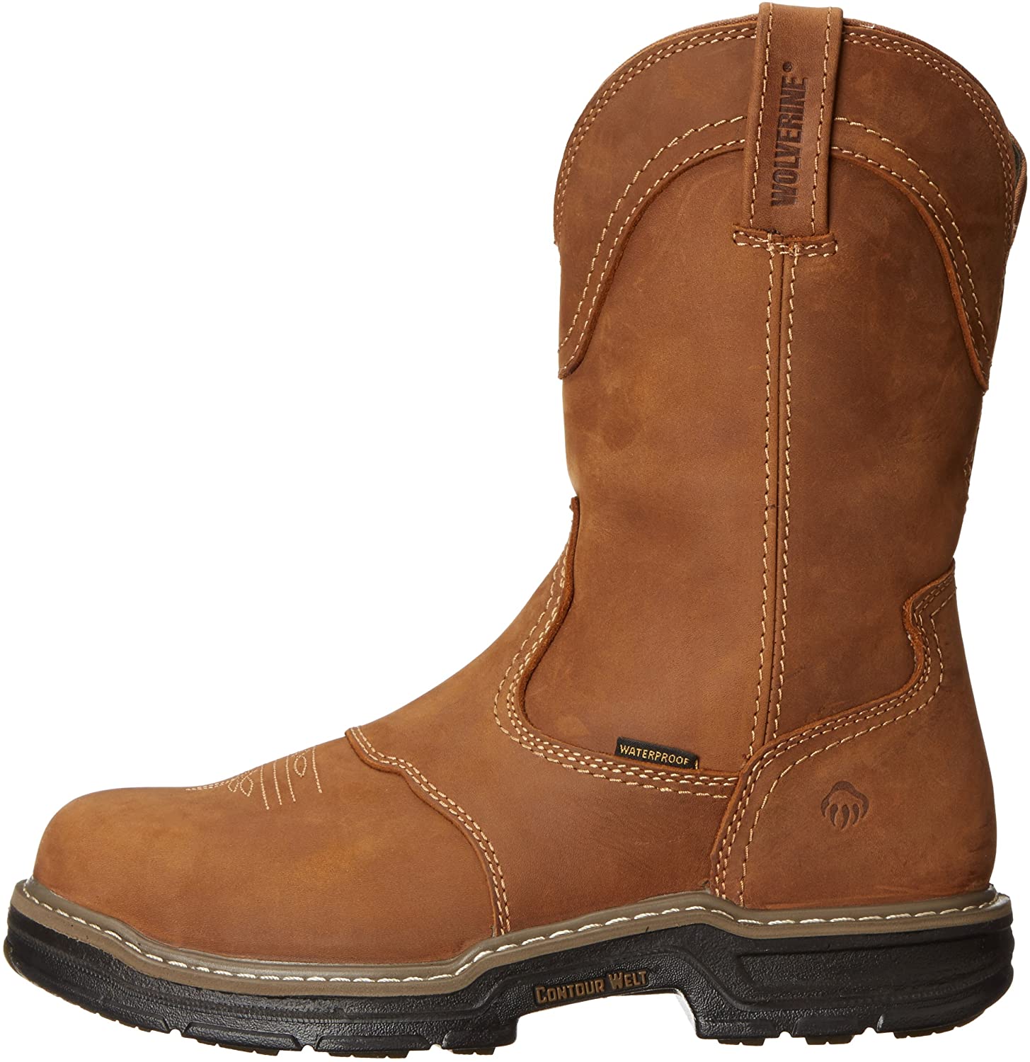 Wolverine Men's Anthem Western Wellington SteelToe Work Boot, Brown, Size 9.5 C 773040635180 eBay