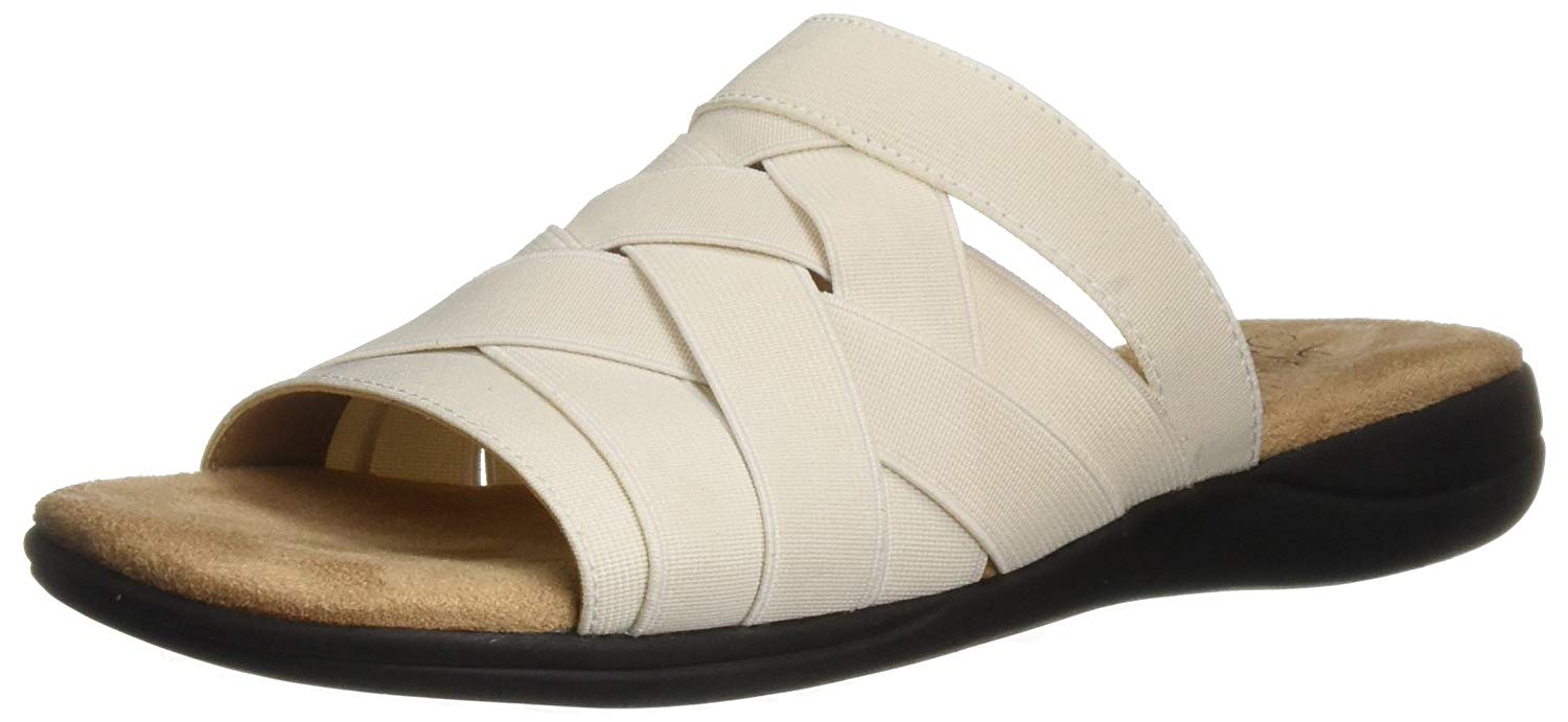 LifeStride Womens Emilia Open Toe Casual Sandals, White Sand, Size 8.0 VU6z | eBay