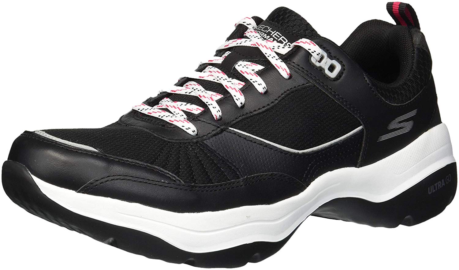 skechers lace up sneakers negro