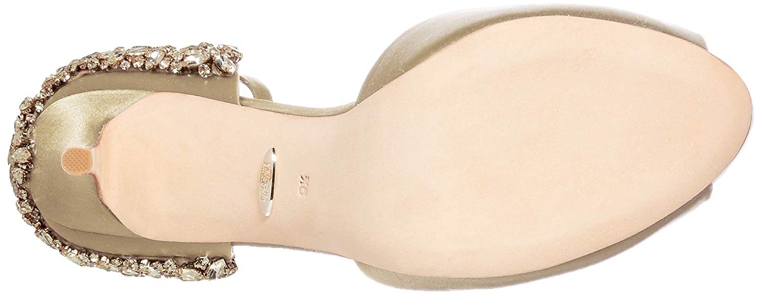 badgley mischka ivory satin