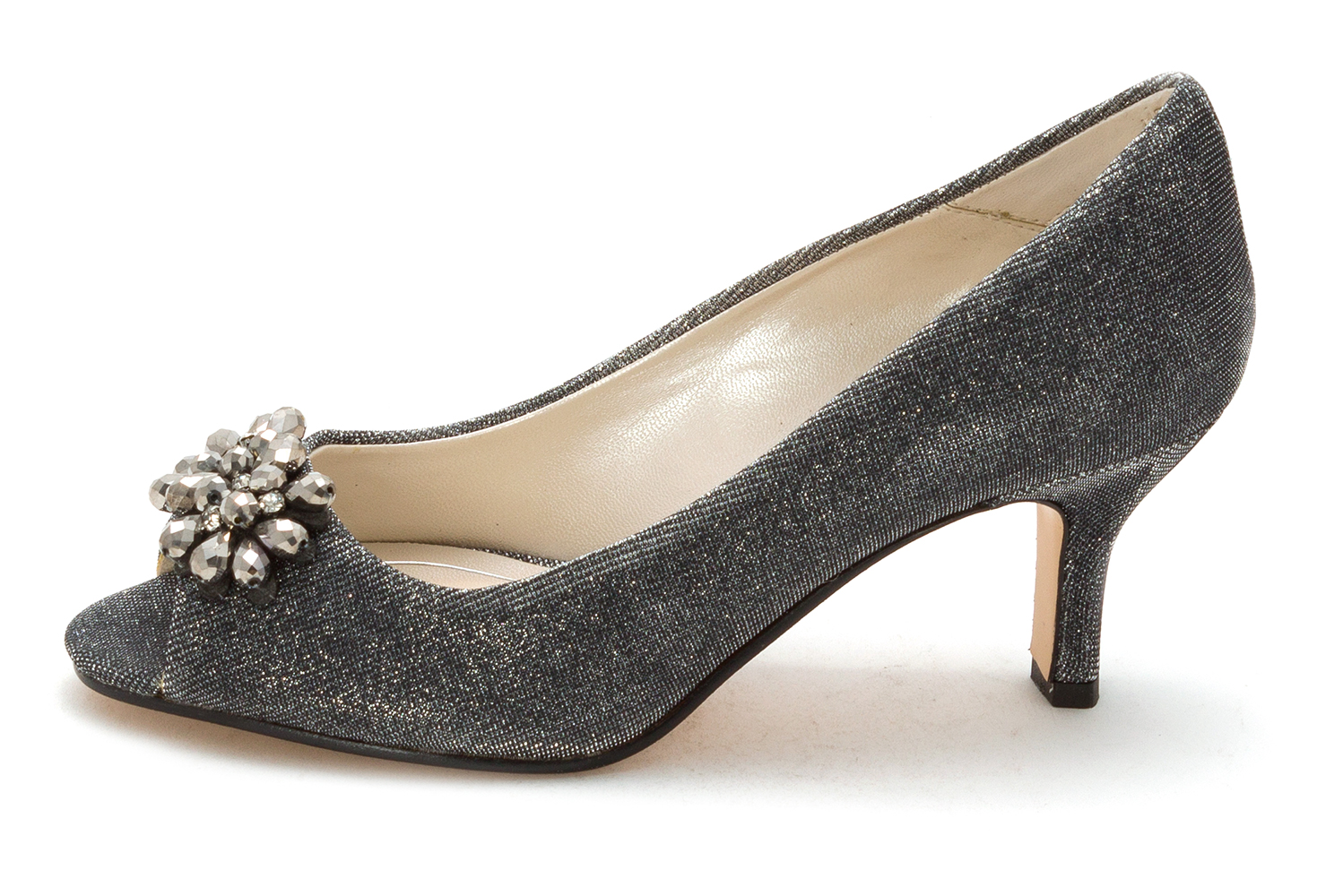 Caparros Womens WATSONS Peep Toe Classic Pumps Grey Size 6.5 Caparros Womens WATSONS Peep Toe Classic Pumps Grey Size 6.5