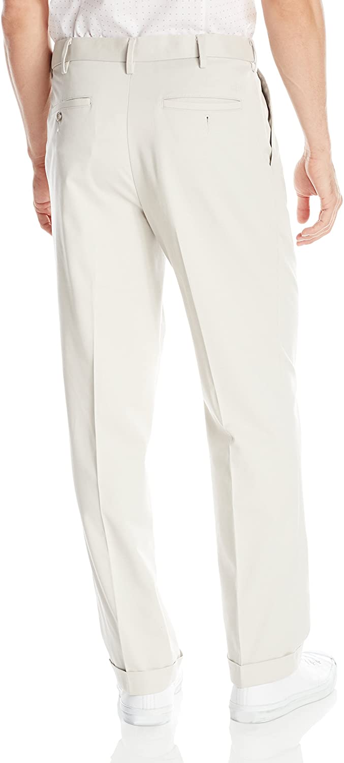 dockers men's comfort relaxed fit khaki stretch pants