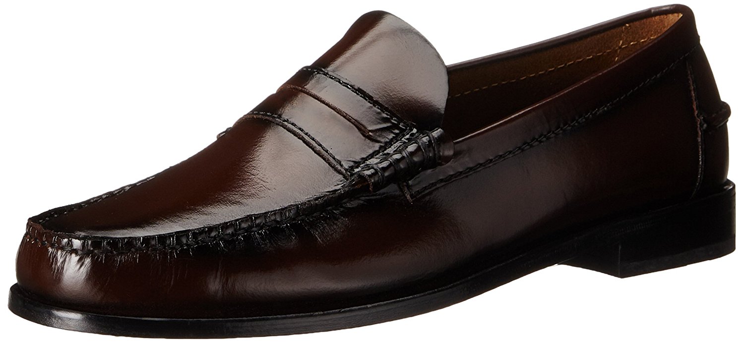 Florsheim Mens Berkley Leather Closed Toe Penny Loafer, Burgundy, Size ...