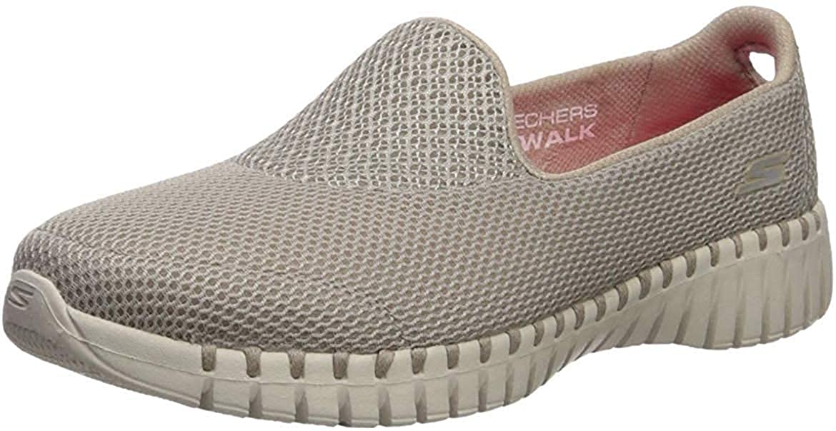 Skechers Women's Go Walk Smart-16700 Sneaker, Taupe, Size 8.5 ioRW | eBay