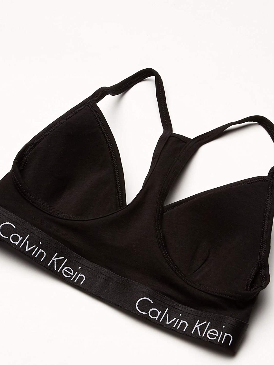 Calvin Klein Women's Motive Cotton Lightly Lined Bralette, Black, Size Small qOu 11531436985 eBay