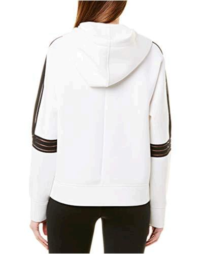 Betsey Johnson Women's Clear Taping Half Zip Pullover, White,, White, Size Small | eBay