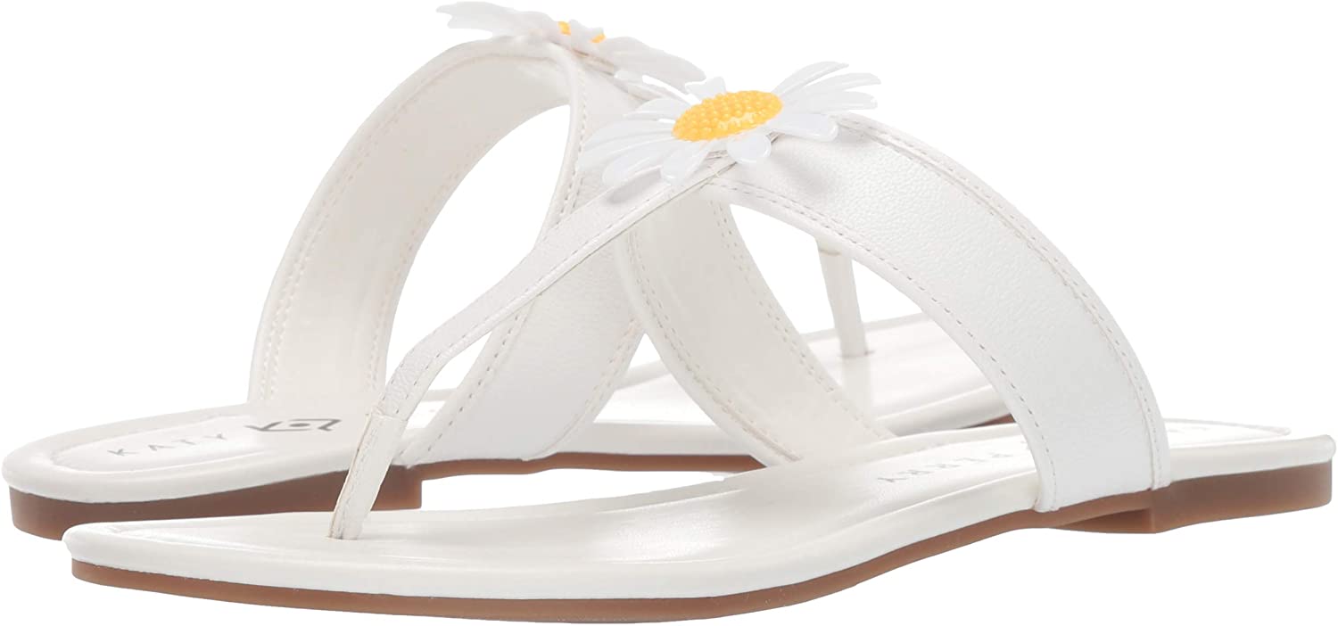 Katy Perry Women's The Forget Me Not Flat Sandal, White, Size 5.5 | eBay