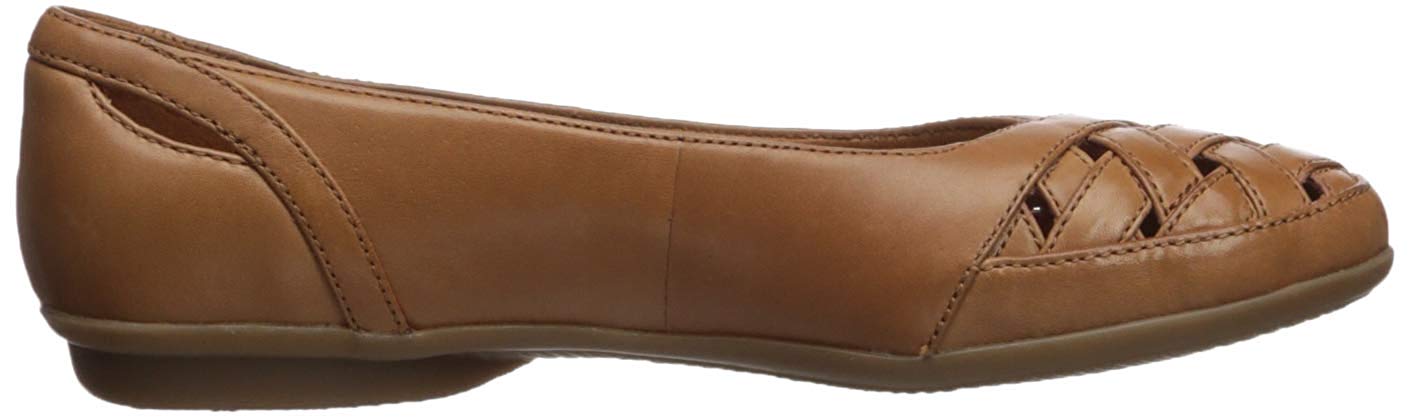clarks gracelin maze leather flat