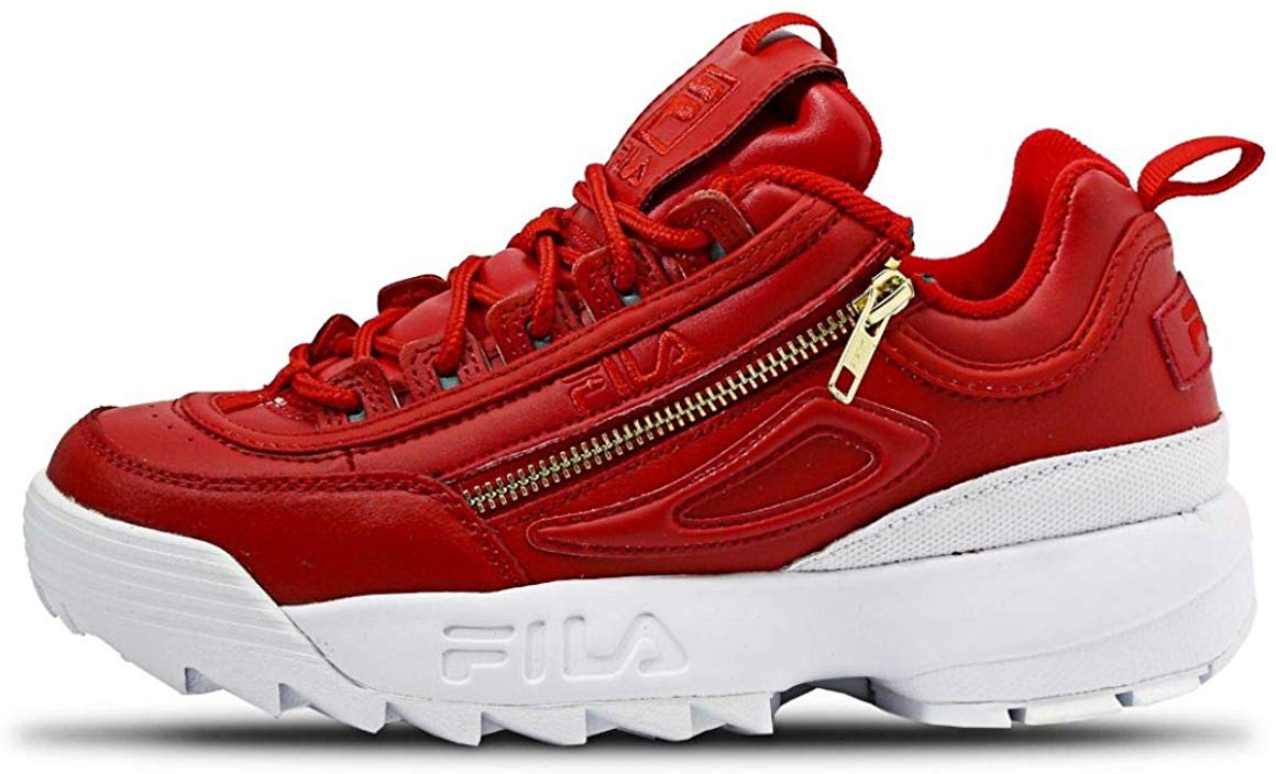 womens red filas