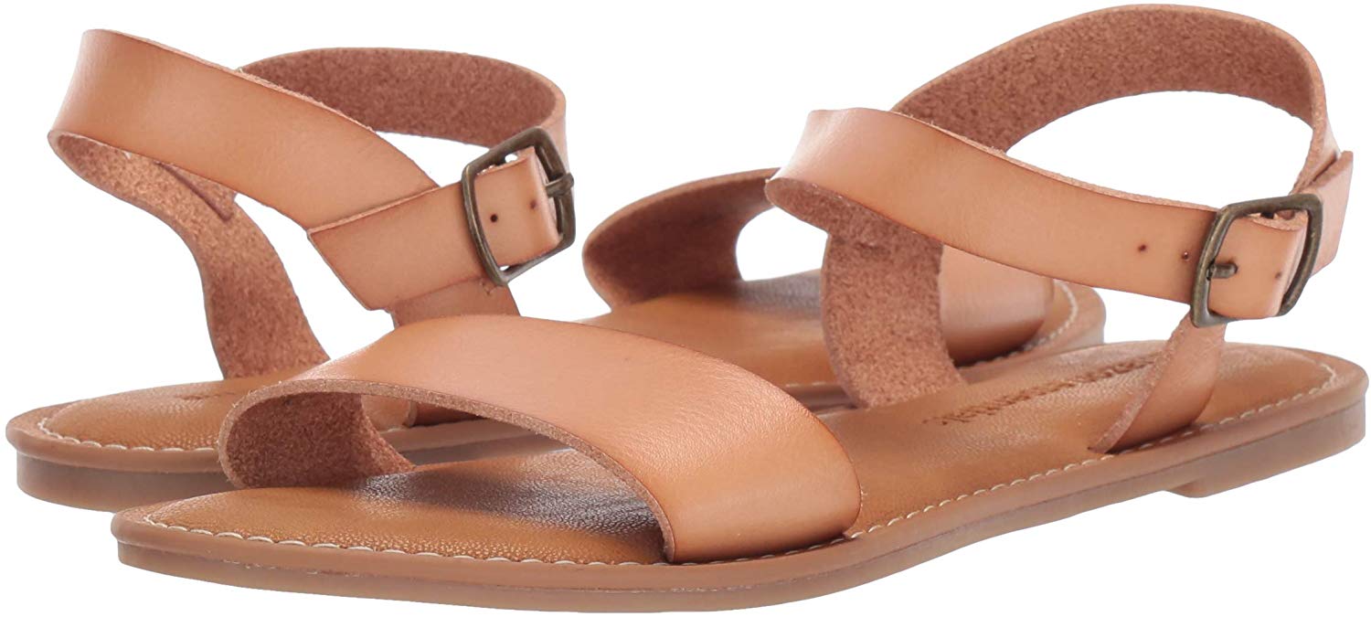 Essentials Womens Two Strap Buckle Sandal 