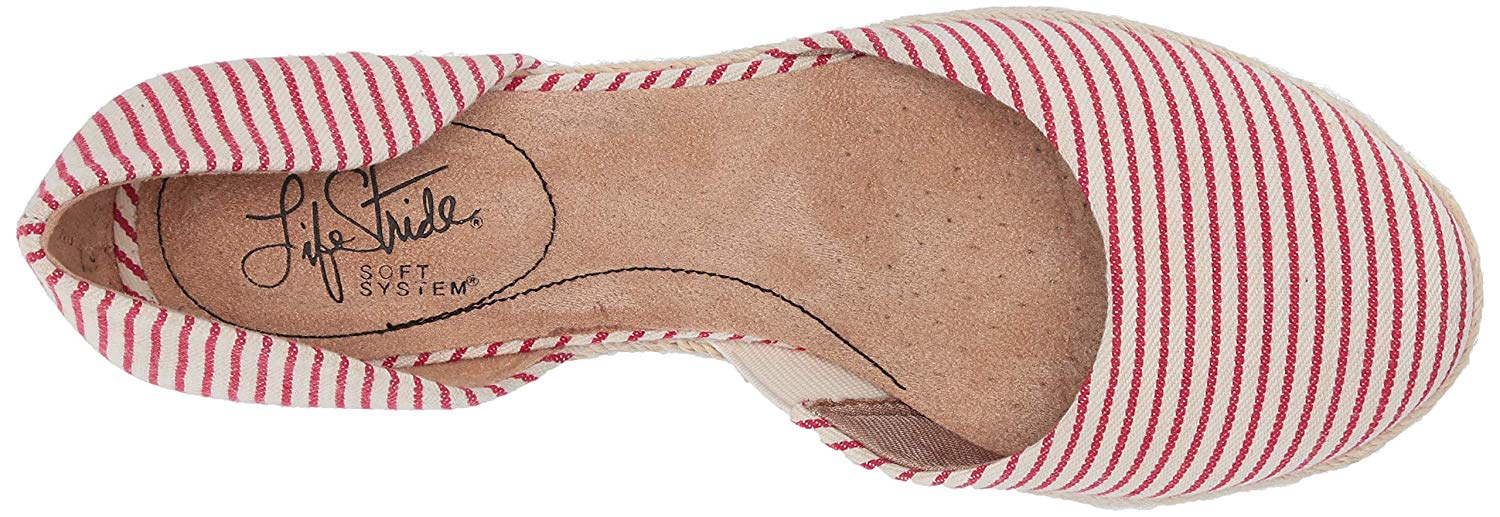 LifeStride Women's Cairo Ballet Flat, Red/White, Size 8.0 | eBay