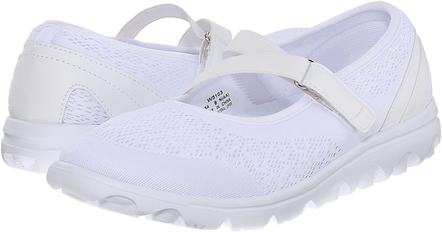PropÃ©t Women's Shoes Travelactiv mary jane Fabric Closed Toe, White, Size 7.5 6 | eBay