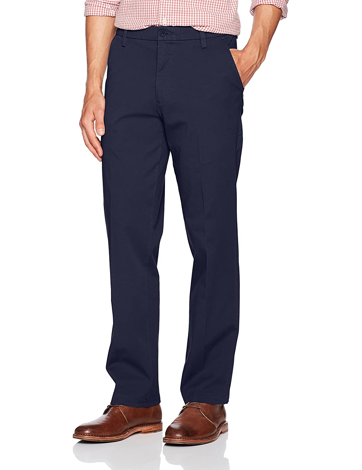 Dockers Men's Straight Fit Workday Khaki Pants with Smart, Blue, Size ...