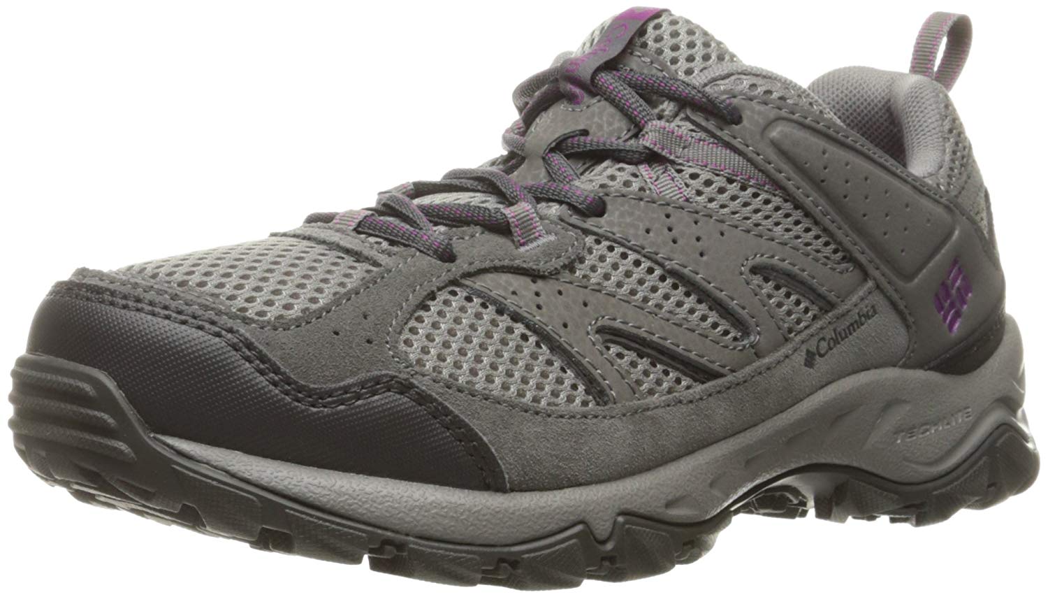 Columbia Women's Plains Ridge WMNS-W Low Hiking Shoes, Grey, Size 10.0 ...