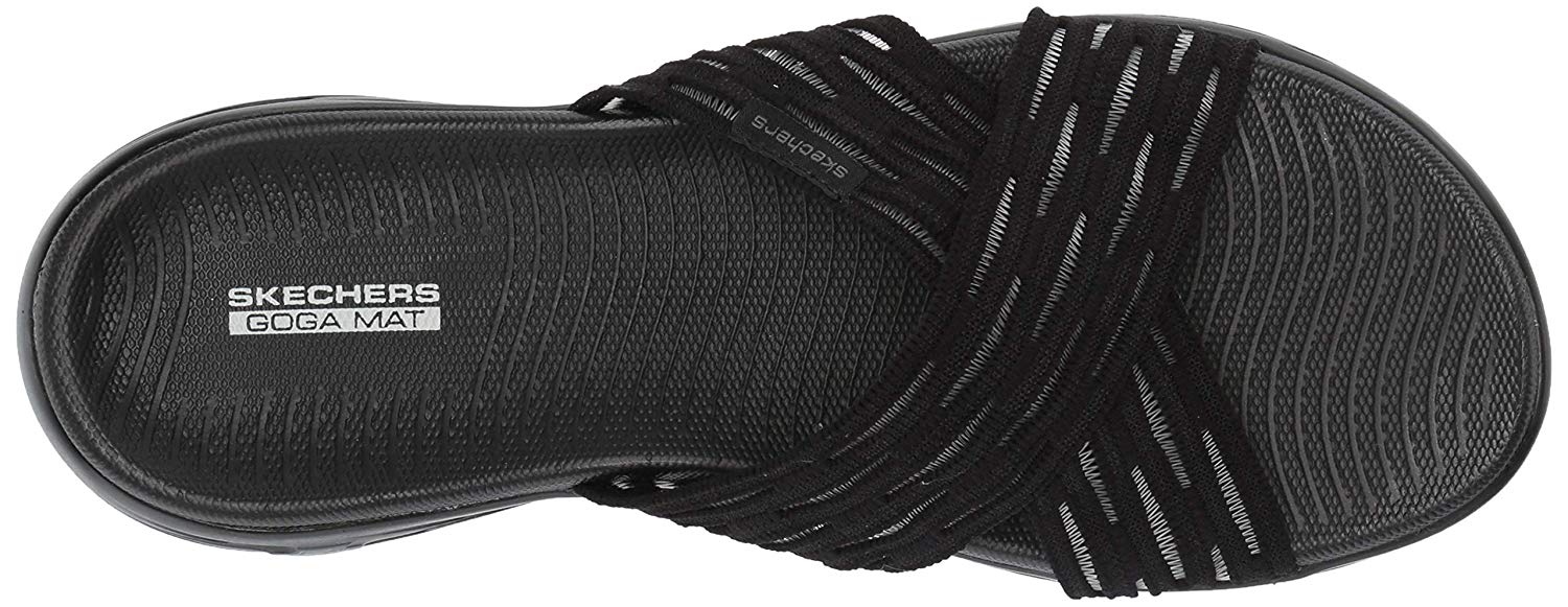 Skechers Women's GO Run 600-SUNRISE Slide Sandal Black 7 M US, Black, Size 7.0 U | eBay