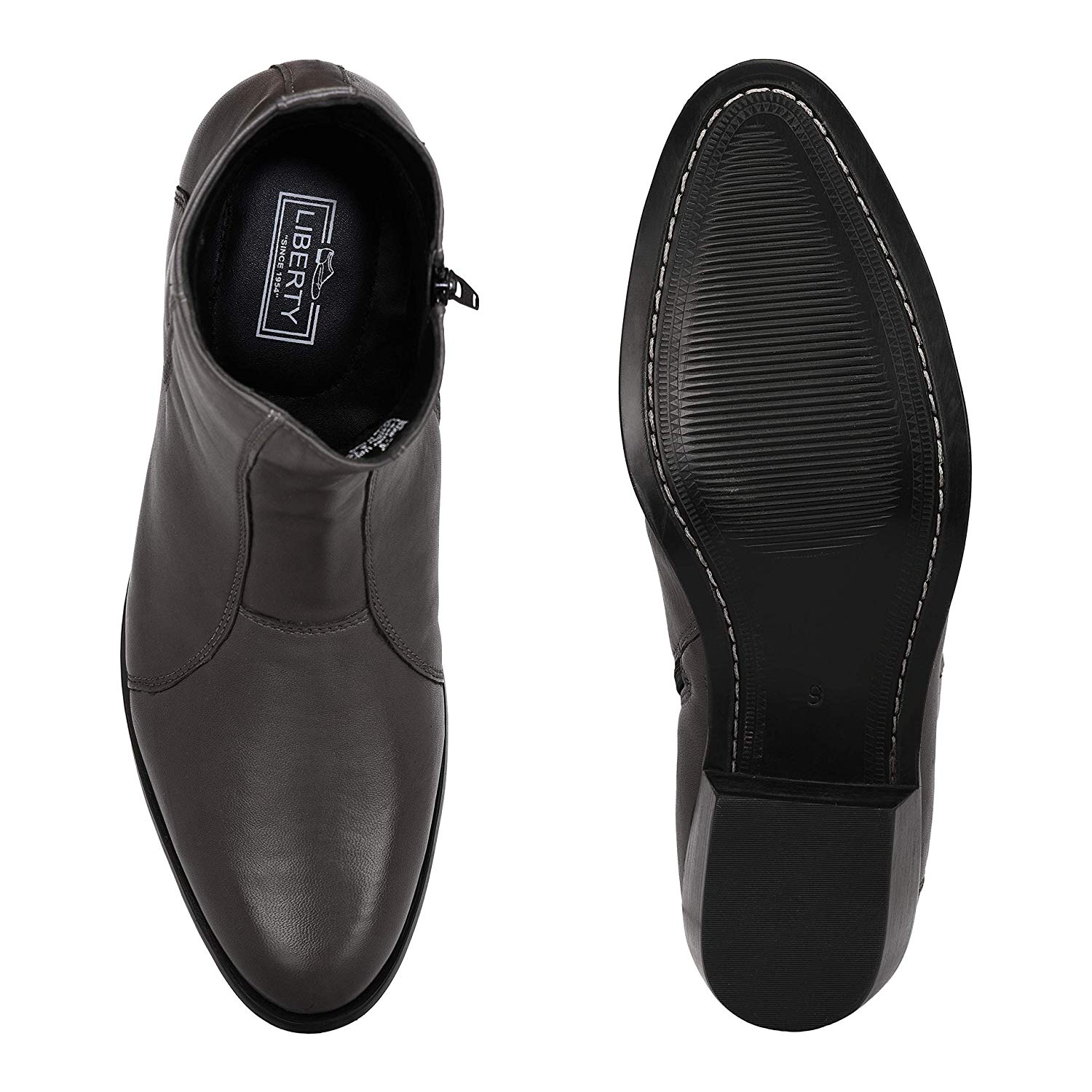 liberty black leather formal shoes