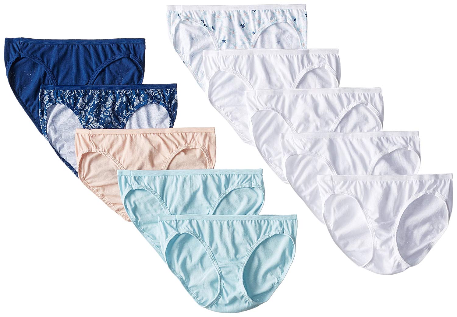 Hanes Women S Pack Cotton Bikini Panty Assorted Size Multicolor