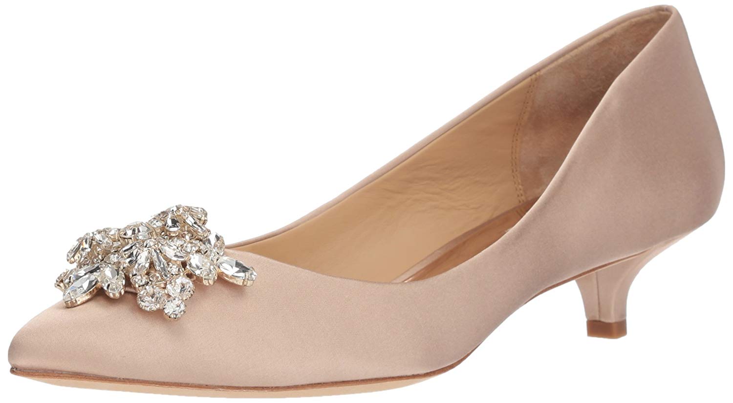 badgley mischka latte satin