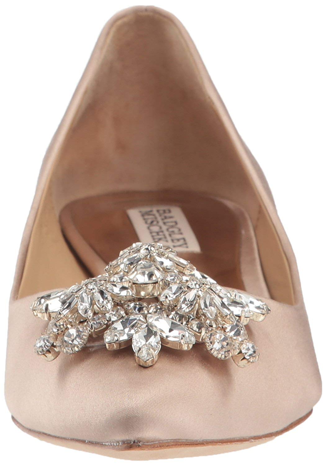 badgley mischka latte satin