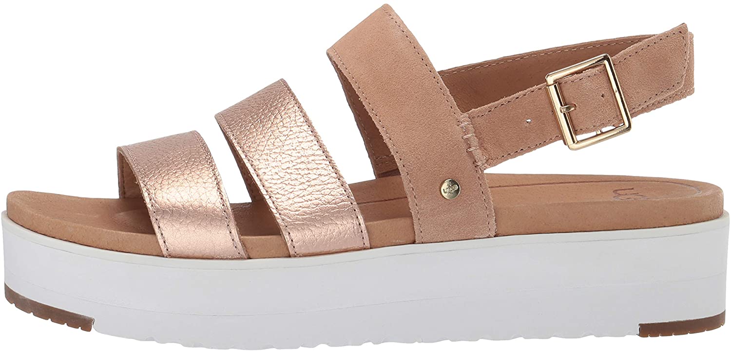 UGG Women's Braelynn Flat Sandal, Rose Gold, Size 6.5 nPbZ | eBay