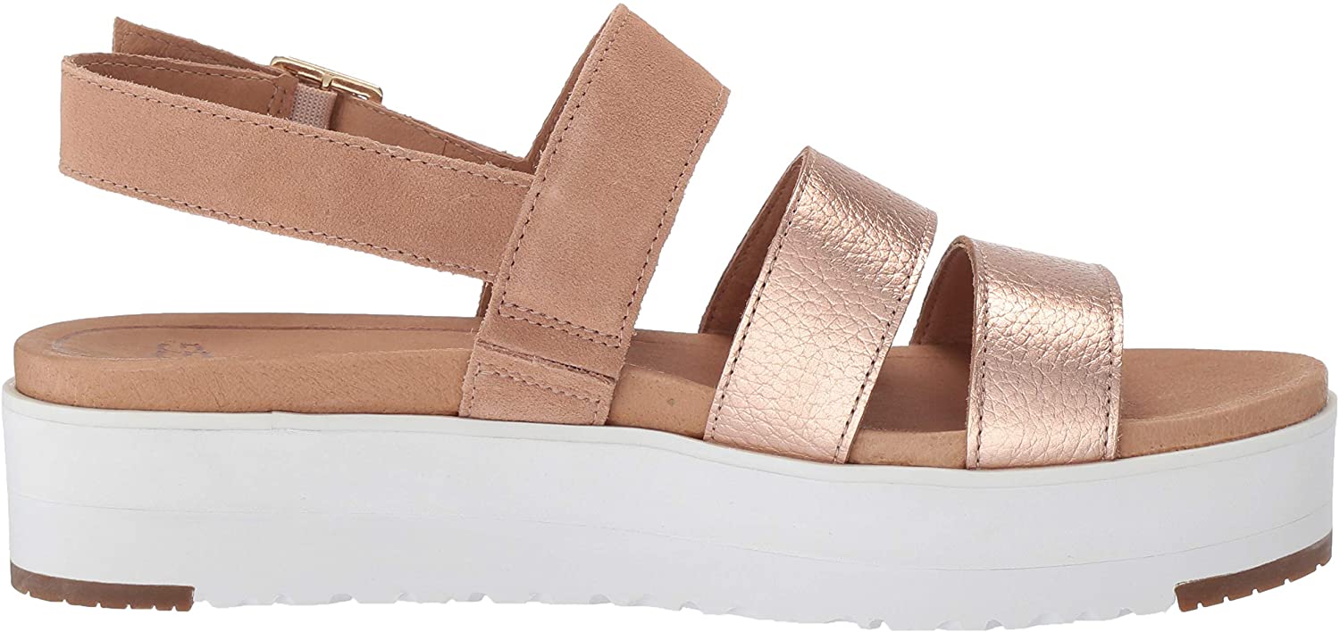 rose gold ugg flip flops