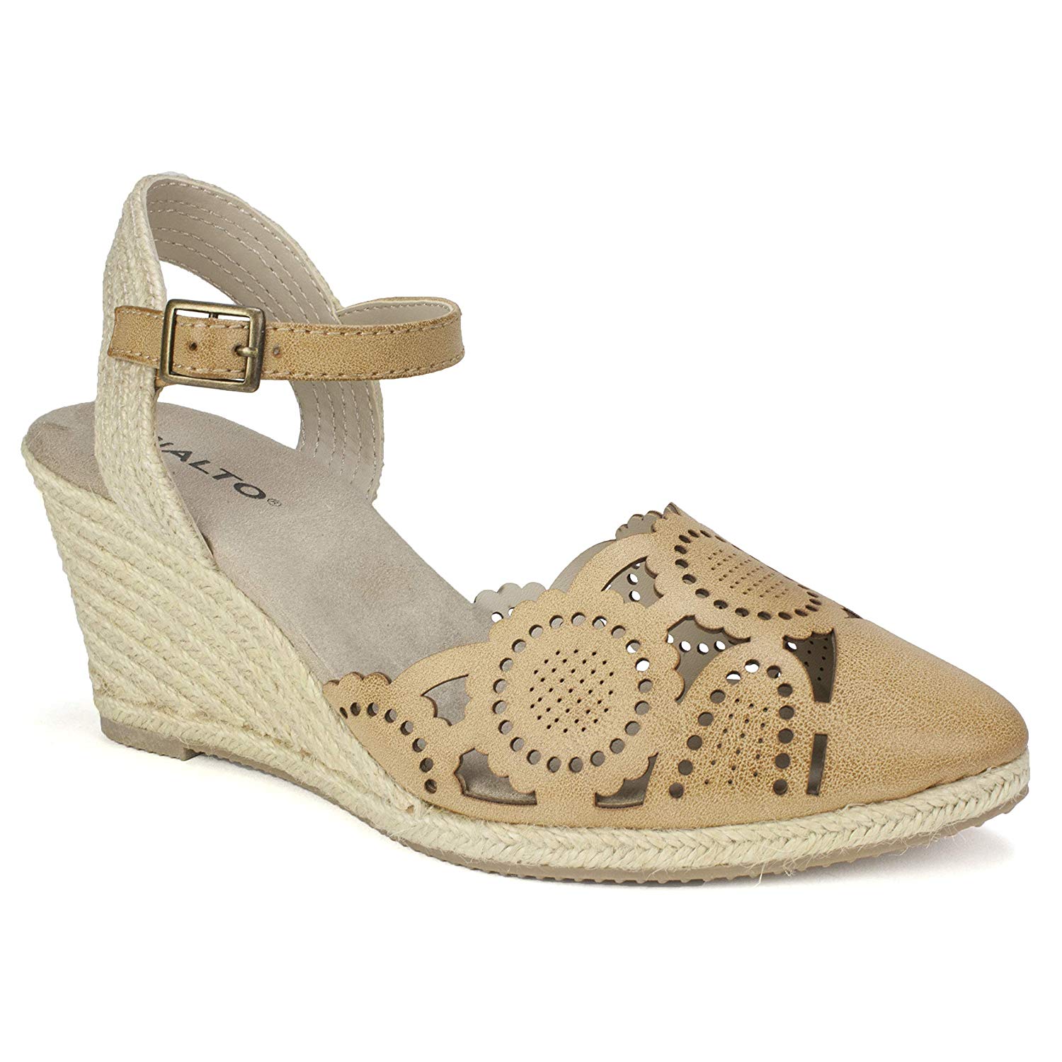 Rialto Womens Coya Leather Closed Toe Casual Espadrille, Natural, Size 8.5 cZbo | eBay