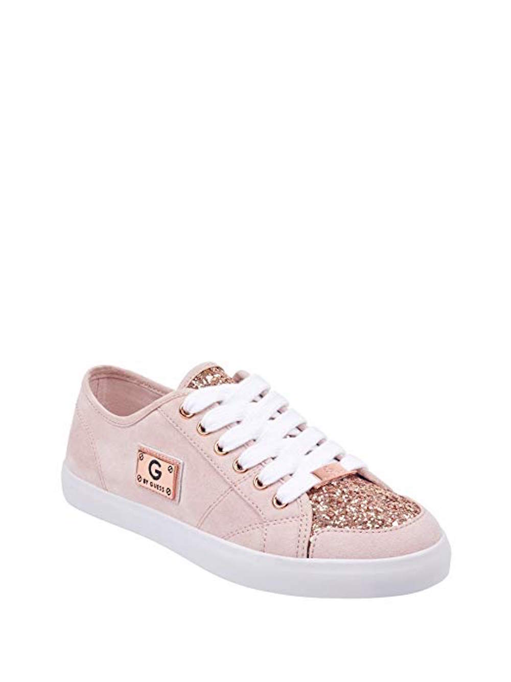 Guess Womens Matrix2 Fabric Low Top Lace Up Fashion Sneakers, Pink ...