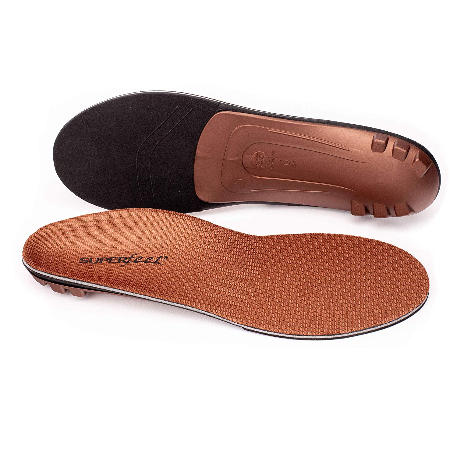 Superfeet COPPER, Memory Foam Comfort plus Support, Copper, Size 12.5